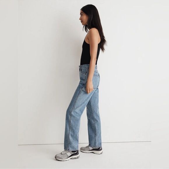 Madewell Women's Straight Leg Jeans - Blue - Picture 3 of 15
